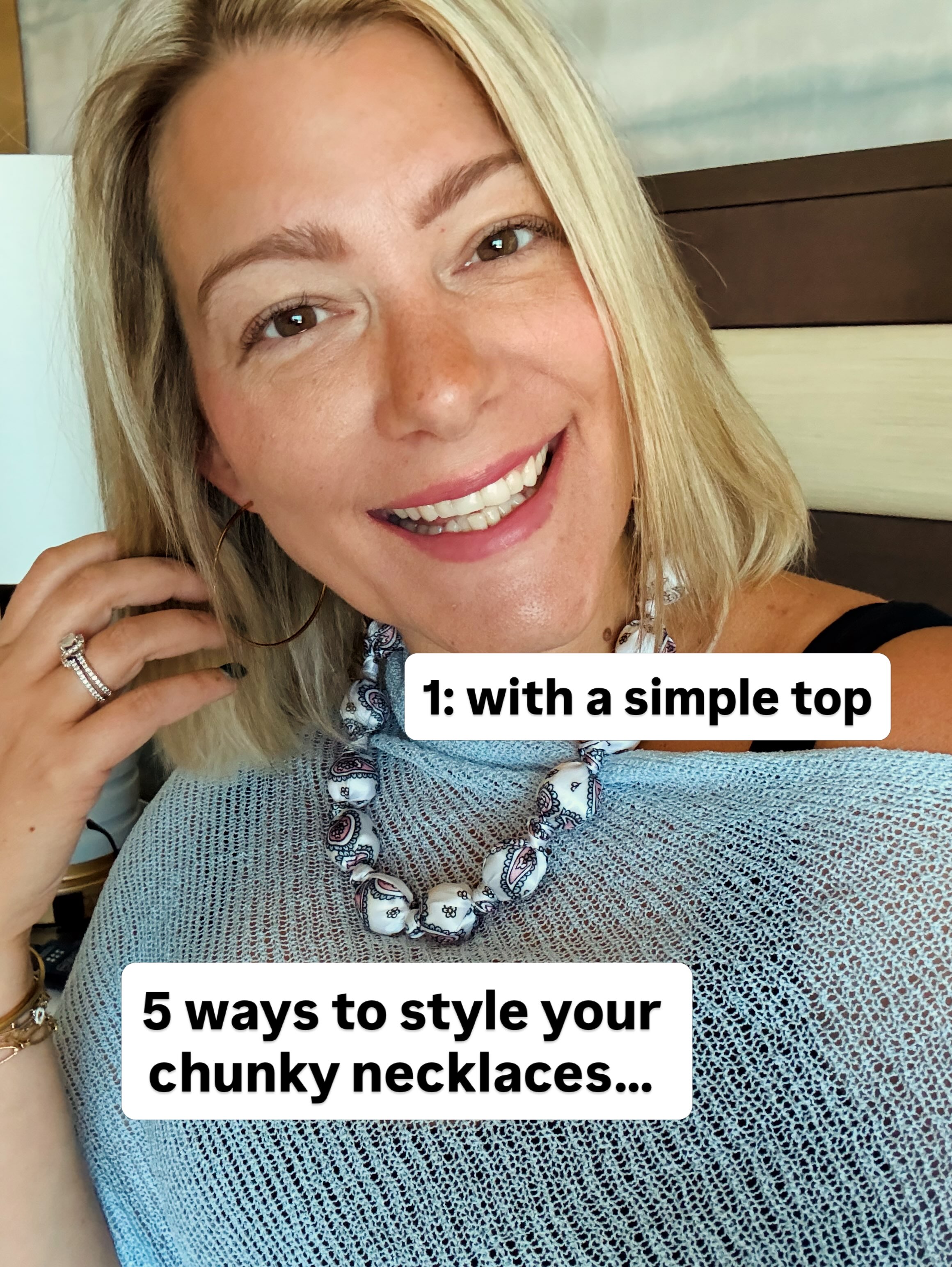 What is your favorite way to style a chunky necklace? 
.
#fashionjewelry @jbloomdesigns #style #wearyourstory