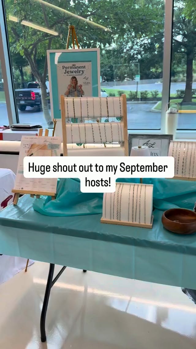 Huge shout out to all of the amazing venues and pop ups September had! This is just the start of @alilinx_official and I can not wait to connect with you 
.
I am in this for the community and the connection! Every month I get to share the love of jewelry and customization that helps people wear their story. I love meeting new people, creating new partnerships and being face to face with so many amazing individuals. Shout out if we connected in September, say Hello 👋 ! 
.
Looking to book November now! October has minimal openings so let me know if you want to host or fundraise with me and I will see what I can do. Xoxo

.
#njvendor #popupjewelryshop #permanentjewelry #fundraiser